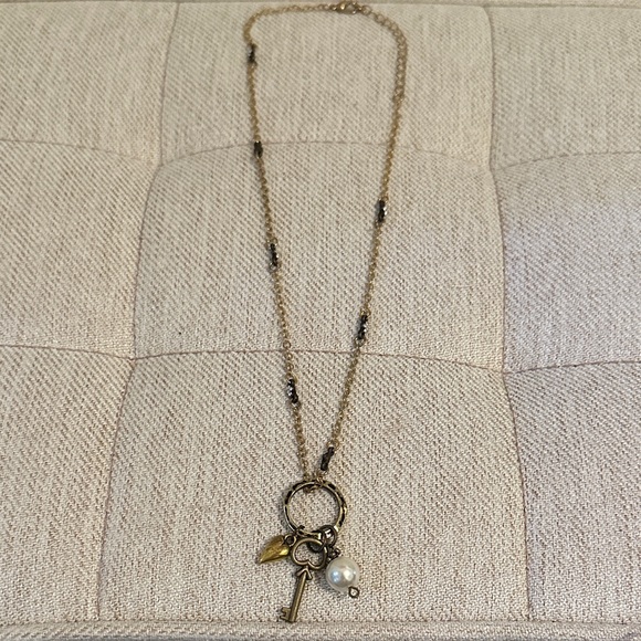 Hand Crafted Gold Charm Necklace - Picture 2 of 4